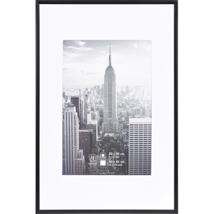 Manhattan alu frame 30x45 cm black