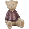 Decorative figure Bear sitting red 8x6x9 cm