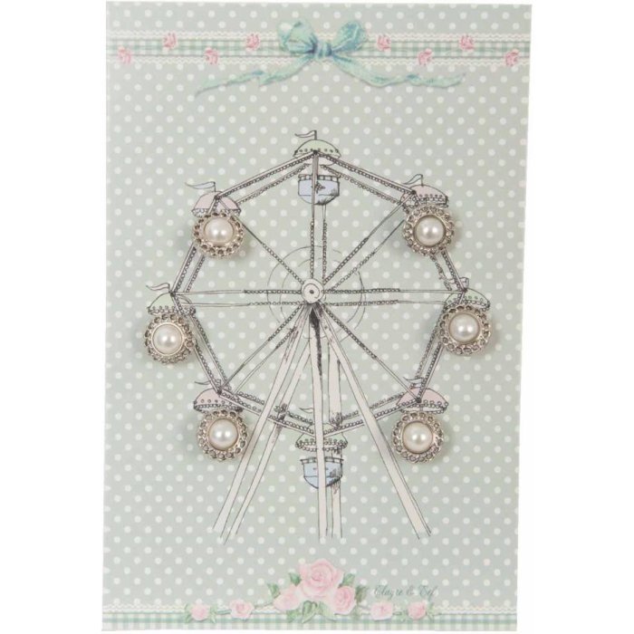 Bead card Ferris wheel 10x15 cm