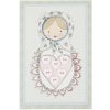 baby girl card with sequins 10x15 cm