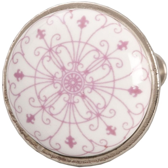 oriental furniture knob Ø 3 cm pink