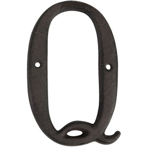 Letter Q cast iron 13 cm