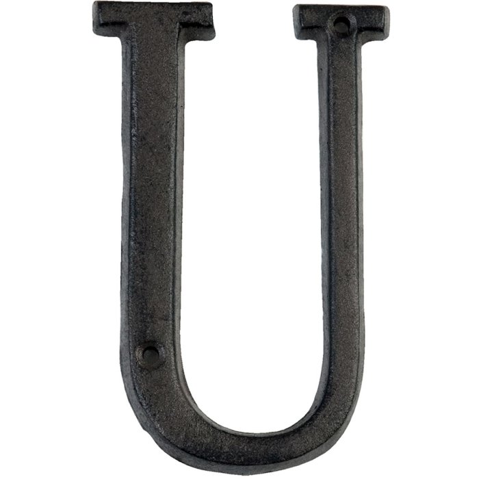 Letter U cast iron 13 cm