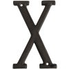 Letter X in cast iron 13 cm