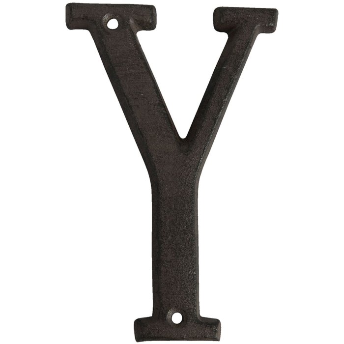 Letter Y cast iron 13 cm