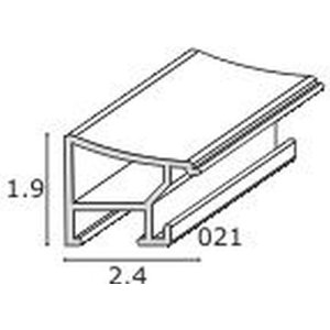 Deknudt aluminum frame S021 Madar 20x25 cm black