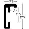 Aluminum frame Classic 42x59,4 cm platinum