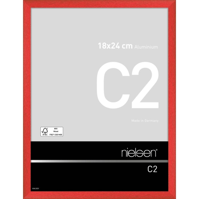 Nielse alu frame C2 Tornado Red 18x24 cm