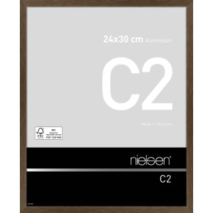 Nielse alu frame C2 Soft Frosted Walnut 24x30 cm