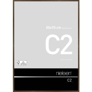 Nielse alu frame C2 Soft Frosted Walnut 50x70 cm