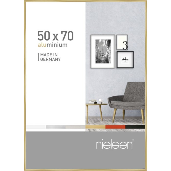 Nielsen Aluminum frame Pixel 50x70 cm gold shine