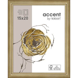 Ascot wooden frame 13x18 cm gold