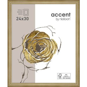 Ascot wooden frame 18x24 cm gold