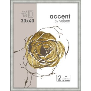 Ascot wooden frame 21x29,7 cm silver