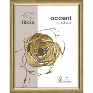 Ascot wooden frame 30x40 cm gold