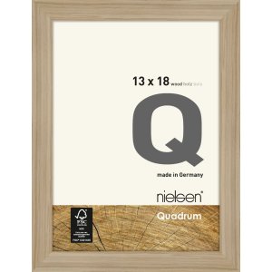 wood frame Quadrum FSC 13x18 cm oak