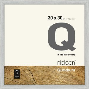 wood frame Quadrum FSC 30x30 cm silver