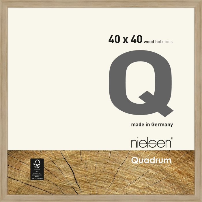 wood frame Quadrum FSC 40x40 cm oak