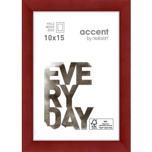 Zoom wooden frame 10x15 cm red