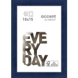 Zoom wooden frame 10x15 cm blue