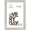 Zoom wooden frame 10x15 cm silver