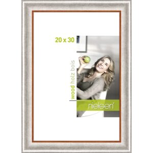 Wooden frame Derby 20x30 cm silver