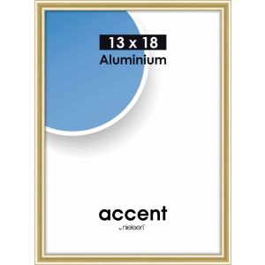 Accent aluminium frame 13x18 cm  gold