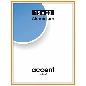 Accent aluminium frame 15x20 cm  gold