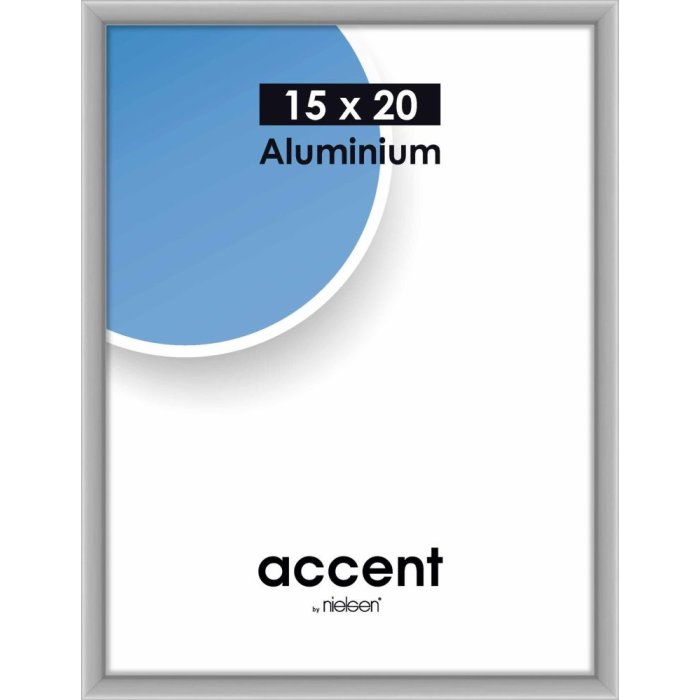 Accent aluminium frame 15x20 cm  silver mat