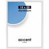 Accent aluminium frame 15x20 cm  white glossy