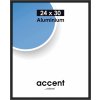 Accent aluminium frame 24x30 cm  black mat