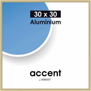 Accent aluminium frame 30x30 cm  gold