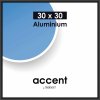 Accent aluminium frame 30x30 cm  black mat