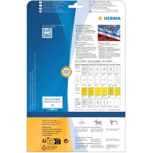 HERMA Labels signalling hard-wearing A4 Ø 30 mm...