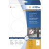 HERMA Signs hard-wearing A4 Ø 85 mm round white strong adhesion film matt weatherproof 150 pcs.