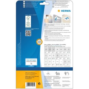 HERMA Removable inscription strips A4 63,5x16,9 mm white Movables-removable paper matt 1200 pcs.