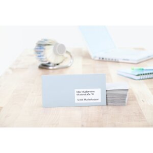 HERMA Address labels natural white 99,1x38,1 A4 recycled paper with Blue Angel ecolabel 1400 pcs.