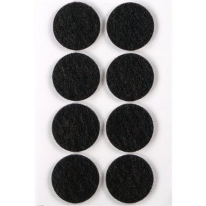 HERMA Protectiv feltpads black Ø 28 mm