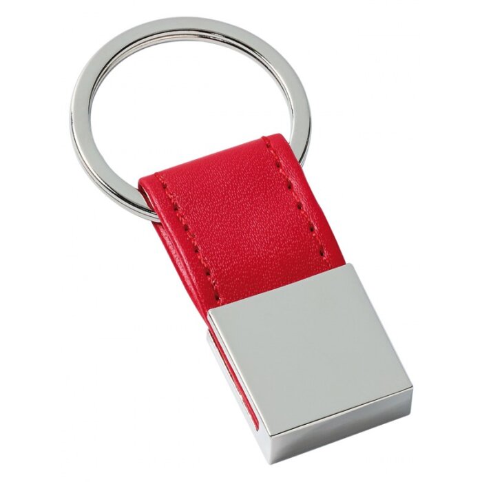 Metal key ring POINT II red