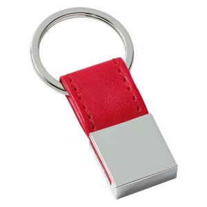 Metal key ring POINT II red