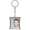 Key Chain rectangular, curved edge