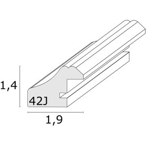 Plastic Frame S42JD Deknudt 9x13 cm white