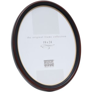 Plastic frame S100 oval 10x15 cm black