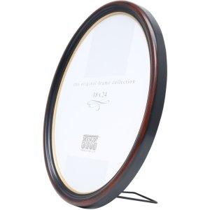 Plastic frame S100 oval 10x15 cm black