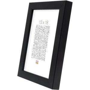 wooden frame S40R black 10x15 cm