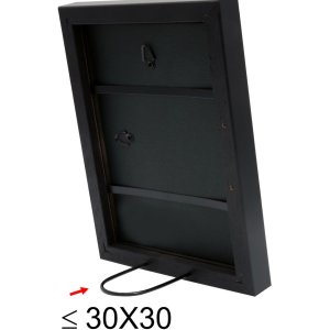 wooden frame S40R black 10x15 cm