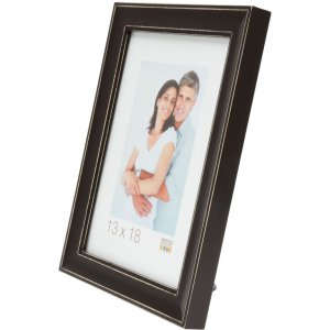 Wooden frame 13x13 cm S40J Lona painted black schmall