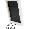 wooden frame S40R white 50x50 cm