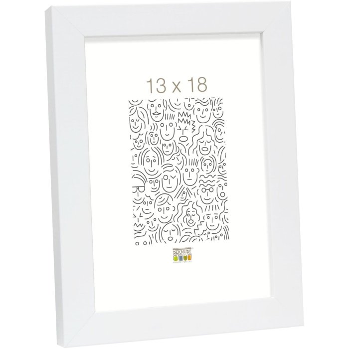 wooden frame S40R white 13x13 cm