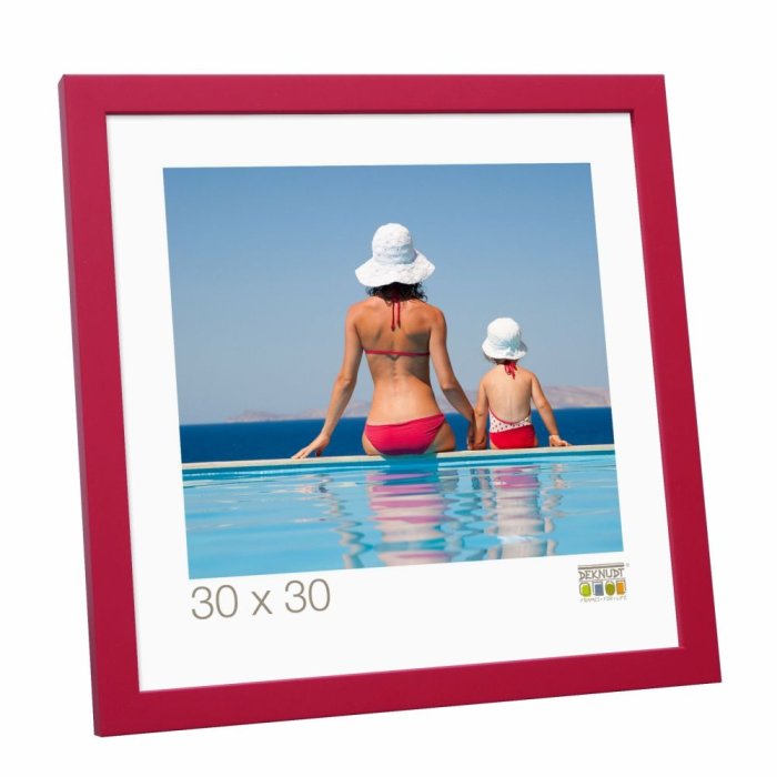 wooden frame S40R red 30x40 cm